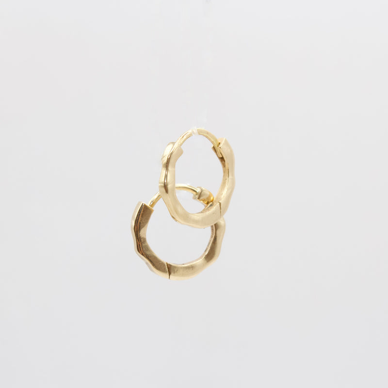 Solid Gold Simple Huggie Pair