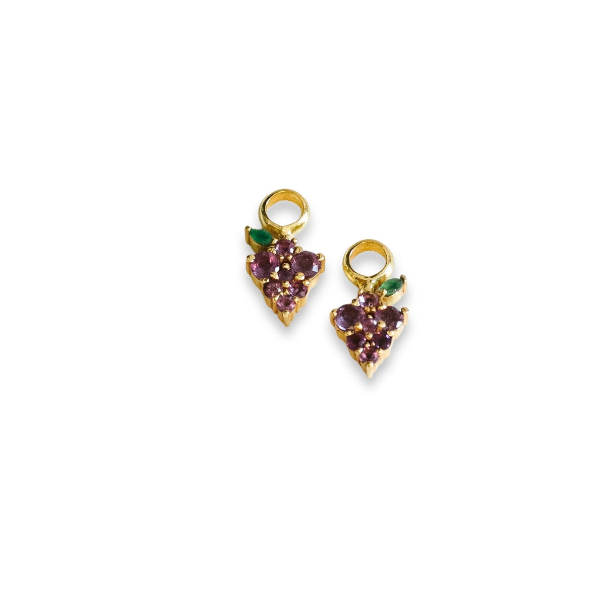 Grape Expectations Earring Charm Pair