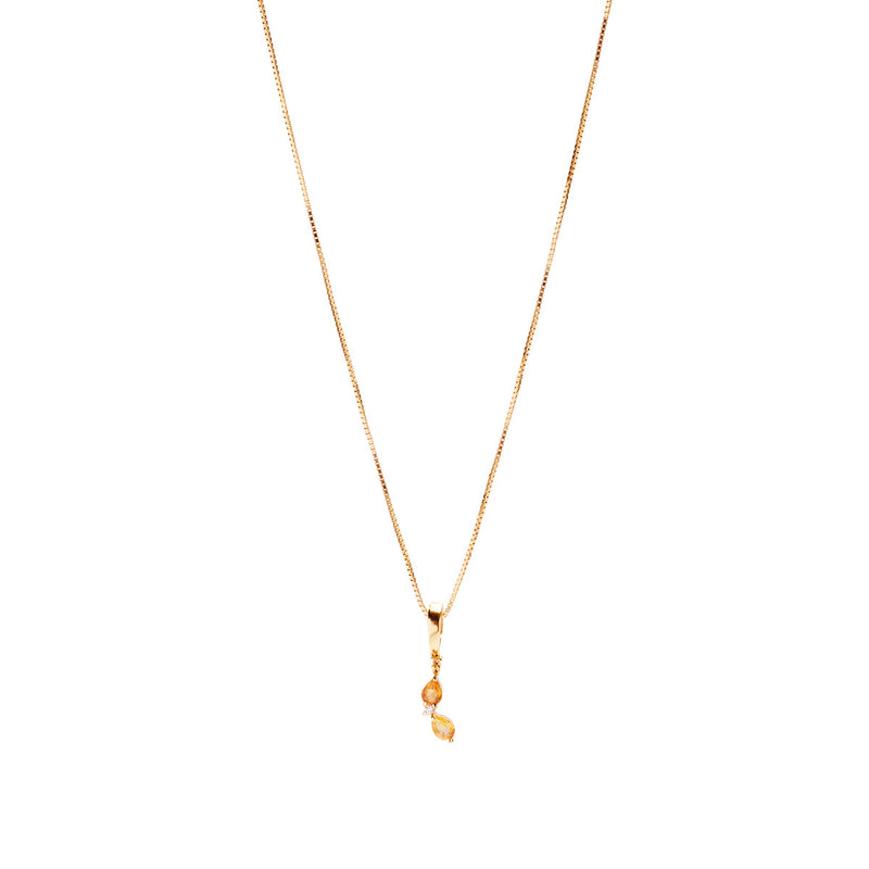 Banana Necklace Charm on Pretty Box Chain