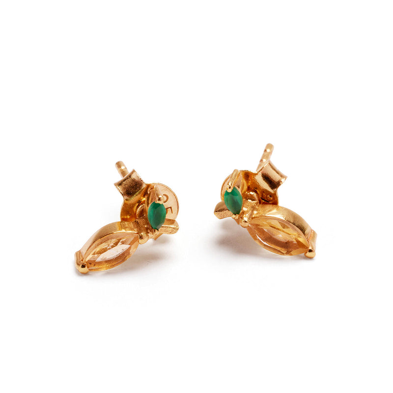 Lemon Zesty Stud Earring Pair